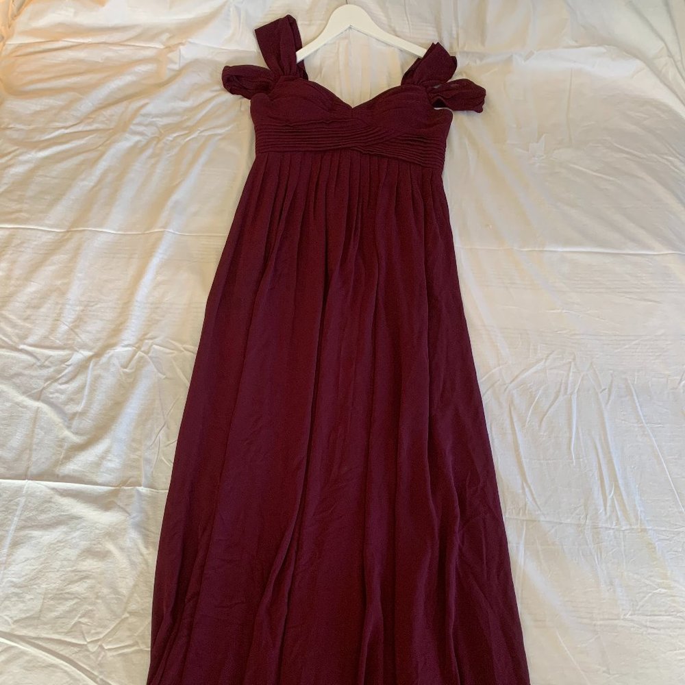 Lulu's Burgundy Maxi Dress